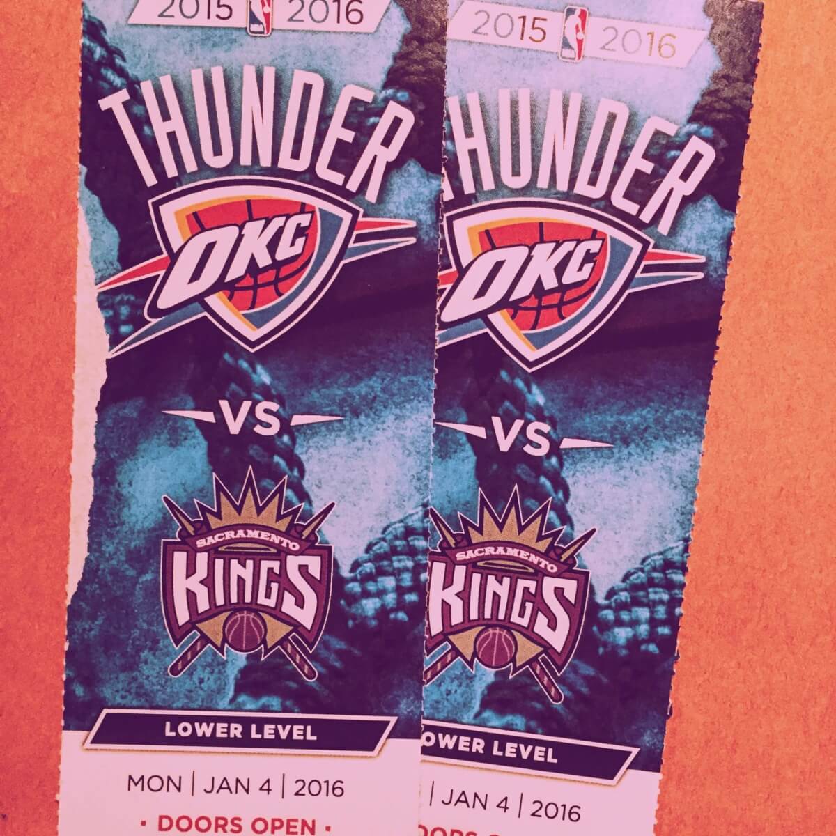 Thunder tickets