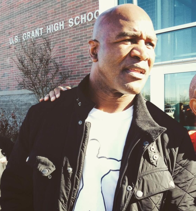 Evander Holyfield at US Grant Evander Holyfield