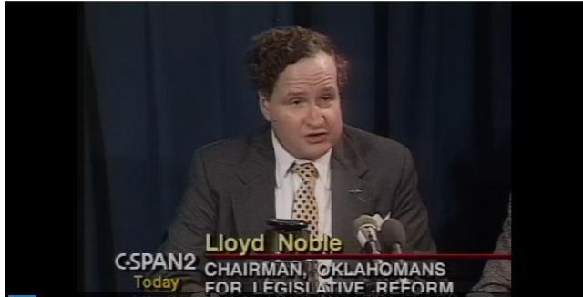Lloyd Noble term limits