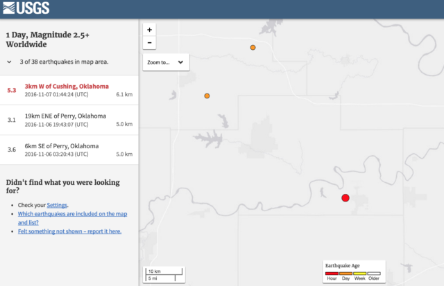 largeearthquake large earthquake in Oklahoma
