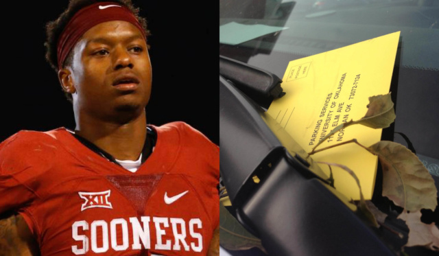 mixonticket Joe Mixon parking ticket