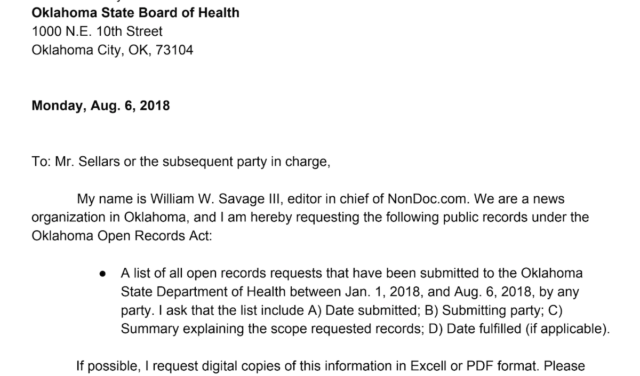 Health Department ORR