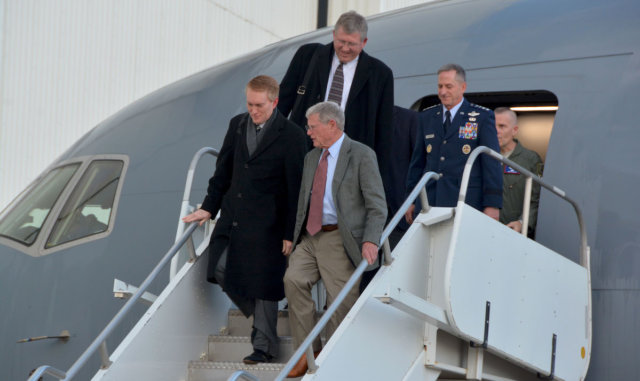 KC-46 arrives for combat training at Altus AFB national emergency