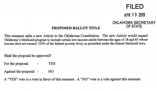 SQ802 Medicaid expansion ballot initiative