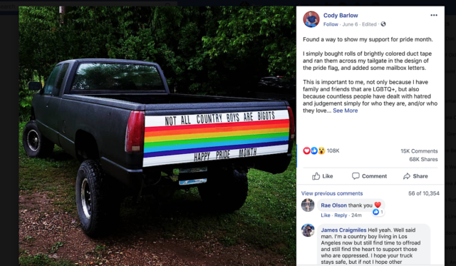 NotAllCountryBoys pride truck