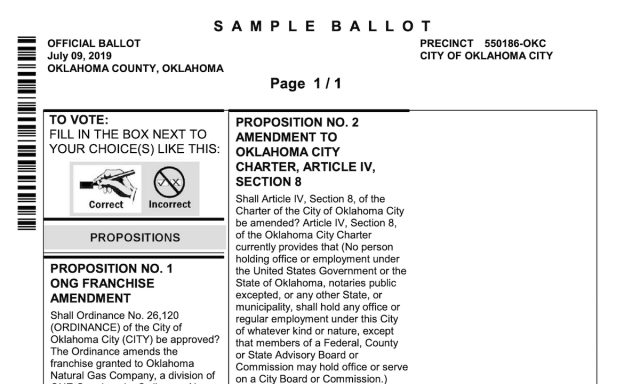 SampleBallot_792019 election today in Oklahoma City