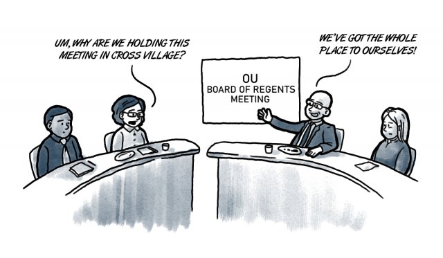 cross meeting final OU Board of Regents