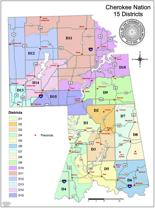 Cherokee Nation council districts Cherokee Nation Tribal Council election