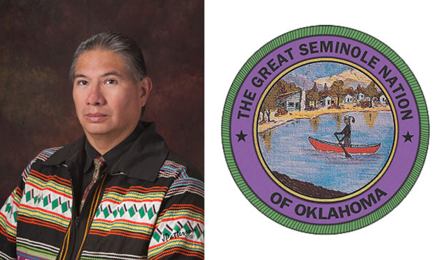 JohnsonSeminoleSeal Lewis Johnson elected Seminole Nation chief