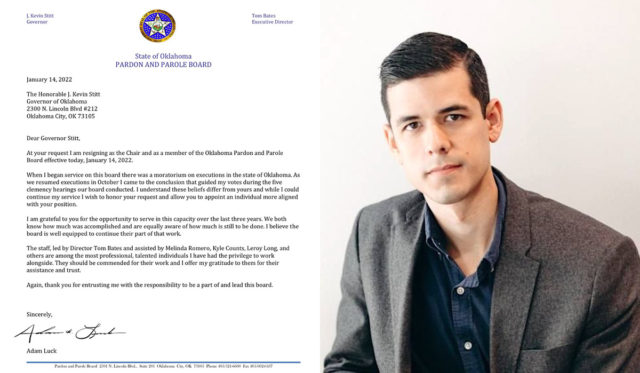 Adam Luck resignation Adam Luck