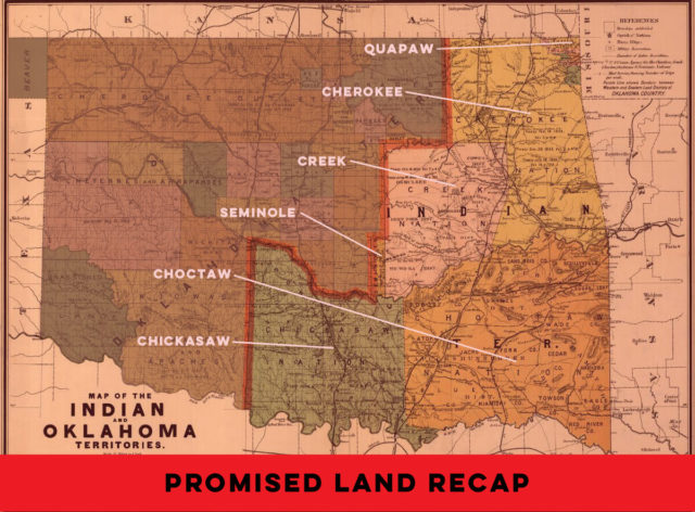 PromisedLandRecap2Red state and tribal leaders