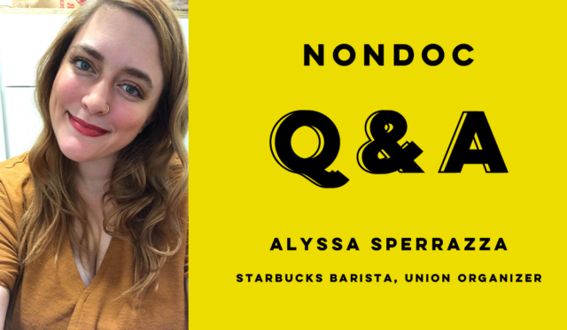 Q&A Alyssa Sperrazza Starbucks, Alyssa Sperrazza