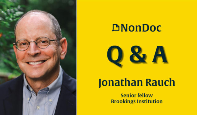 Jonathan Rauch Q and A Jonathan Rauch