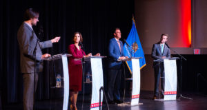 A fact check of the gubernatorial debate between Hofmeister and Stitt gubernatorial debate fact check