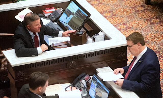Sen Paxton Sen McCortney 4-25-23 Legislature overrides Stitt