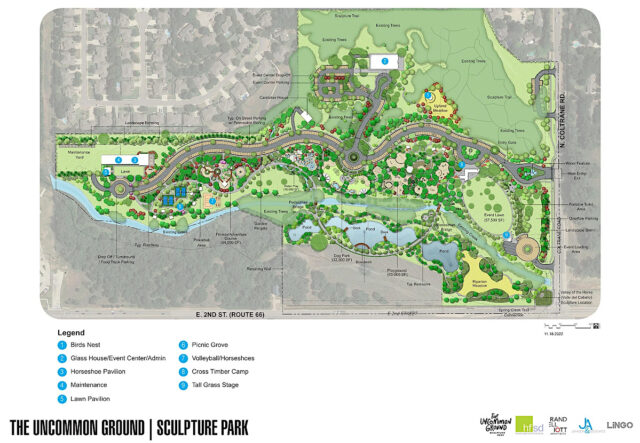 Uncommon Ground park layout Edmond sculpture park, Uncommon Ground Sculpture Park