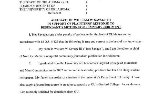 NonDoc v. OU