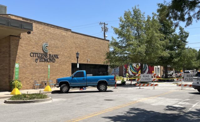 Road closures on East First Street Edmond construction, city center complex