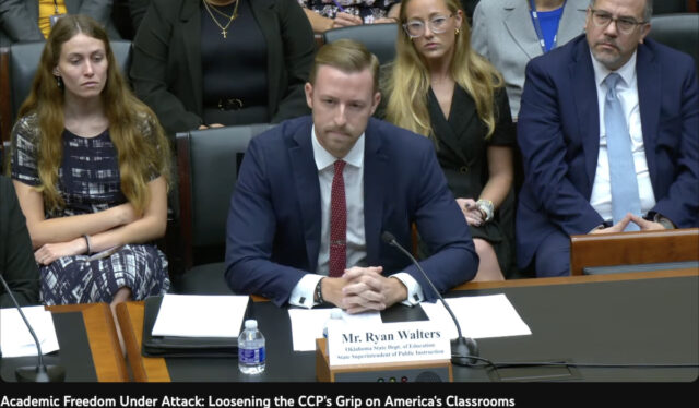 Ryan Walters talks to Congress