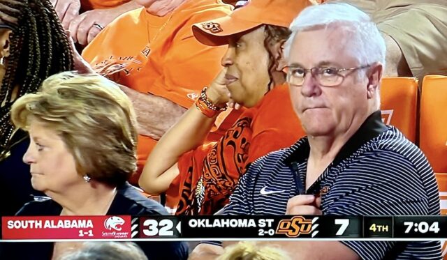 Sad fan OSU South Alabama Stillwater stunner