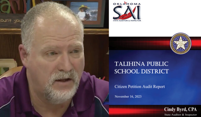 Jason Lockhart - Tahlihina audit graphic Talihina Superintendent Jason Lockhart, Talihina Public Schools