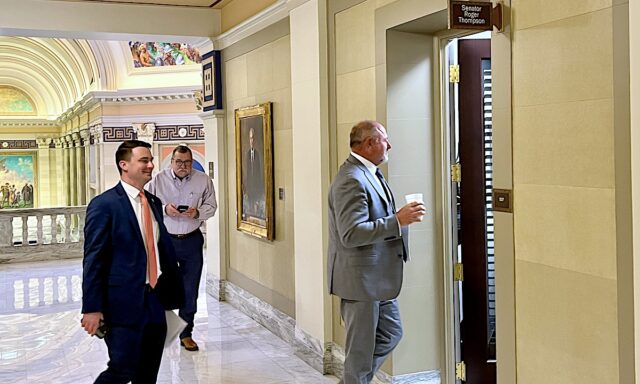 Wallace Hilbert McBride Budget negotiations 4-29-24 Treat Stitt beef, budget deal negotiations