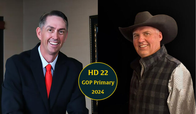 HD22(2024) 2024 Republican candidates Ryan Eaves and Troy Golden for House District 22.