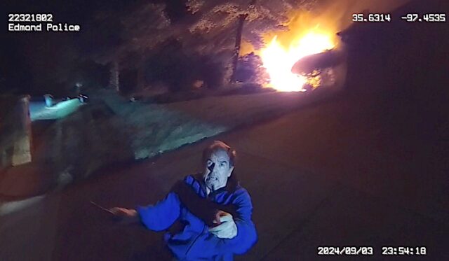 Screenshot Edmond police shooting, Ross Norwood