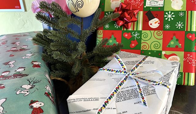 Christmas presents photo teacher Christmas story