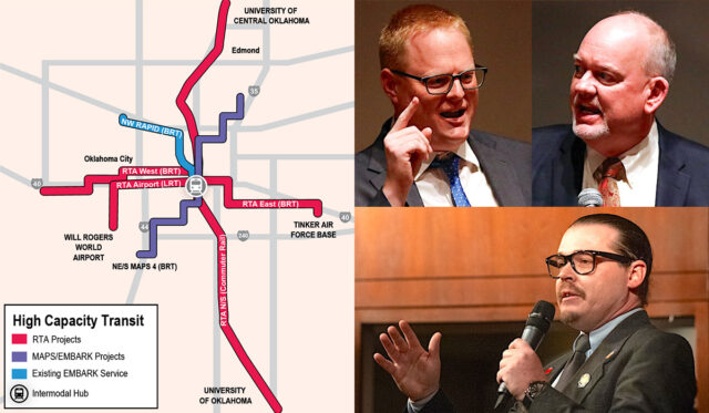 Transit graphic Edmond-Norman OKC metro light rail