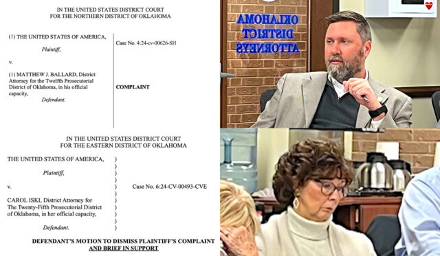 lawsuits against Oklahoma DAs