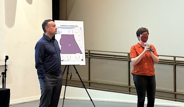 Kenny Tsoodle JoBeth Hamon TIF town hall 5-12-25 Capitol Hill TIF