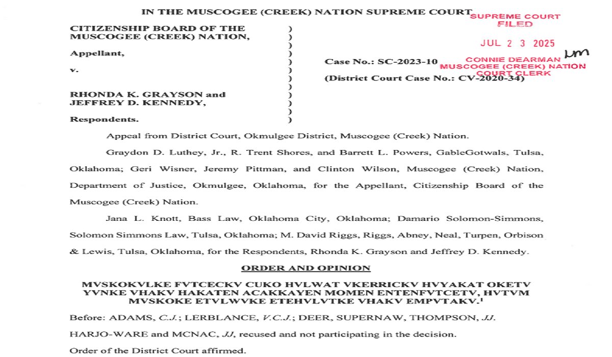 Muscogee Freedmen