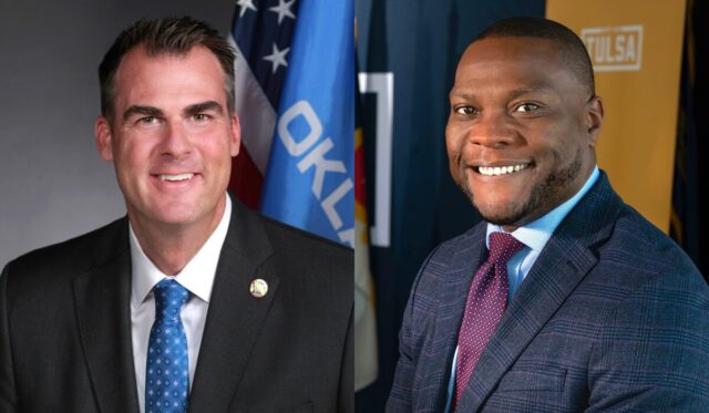 Kevin Stitt Monroe Nichols side by side Muscogee Nation jurisdiction settlement