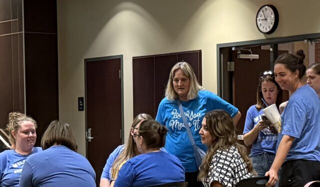 EPS 9-22-25 Angier-Dunn with parents Anissa Angier-Dunn resignation, Edmond Public Schools