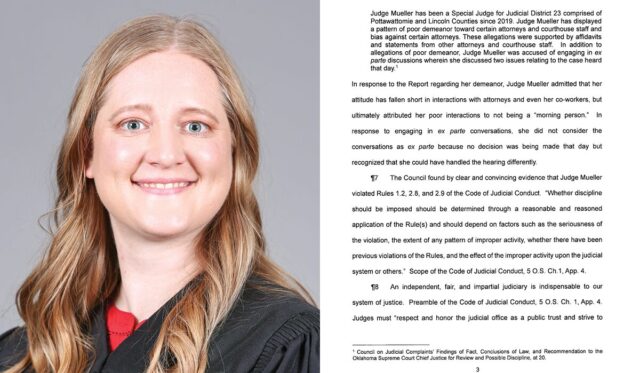 Emily Mueller reprimand graphic Emily Mueller