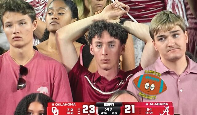 HH OU Alabama 11-15-25 sad Alabama fans, OU win
