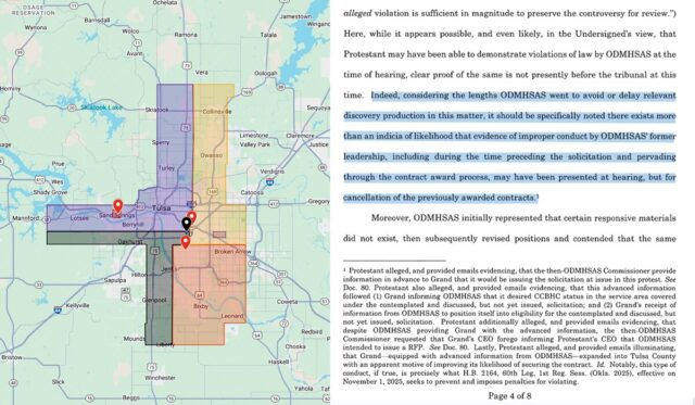 CCBHC Tulsa County ALJ order graphic CCBHC contract