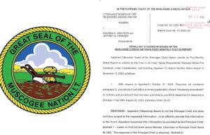 Muscogee Nation proposes requiring 1860s census verification to enroll Freedmen Muscogee Freedmen status report