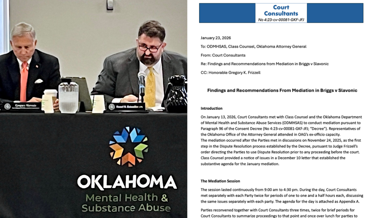 ODMHSAS competency restoration consent decree