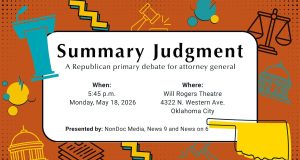 Summary Judgment: Jon Echols, Jeff Starling to debate in AG GOP primary AG GOP primary debate