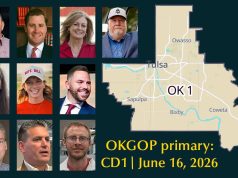 Cheat sheet: Hern decision draws 10 to Oklahoma’s 1st Congressional District GOP primary Oklahoma's 1st Congressional District