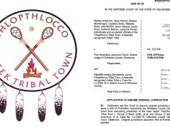 OK Supreme Court tosses Thlopthlocco Tribal Town leadership dispute Thlopthlocco Tribal Town