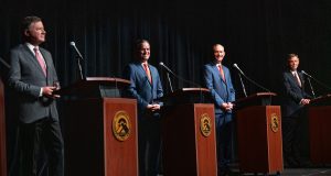 GOP gubernatorial candidates talk tribes, schools, health care and corruption in debate Oklahoma GOP gubernatorial candidates debate