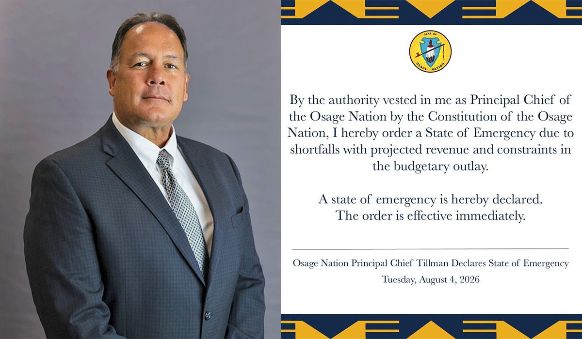 Osage Nation financial emergency